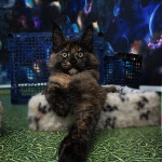 Котенок мейн-кун Fortuna StarPaws, окрас f, помет F, 24.04.2019